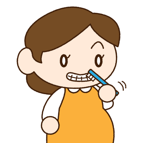 妊婦さん歯磨き